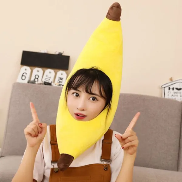 Wicked Costumes Rolig Banan Gul Hatt för Vuxna, Unisex> Huvudbonader