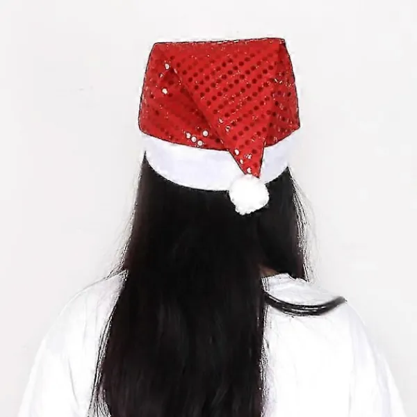 WJTG 3 st Paljettprydda Julhattar, Julhattar, Juldekorationer, JulklapparJ> Huvudbonader
