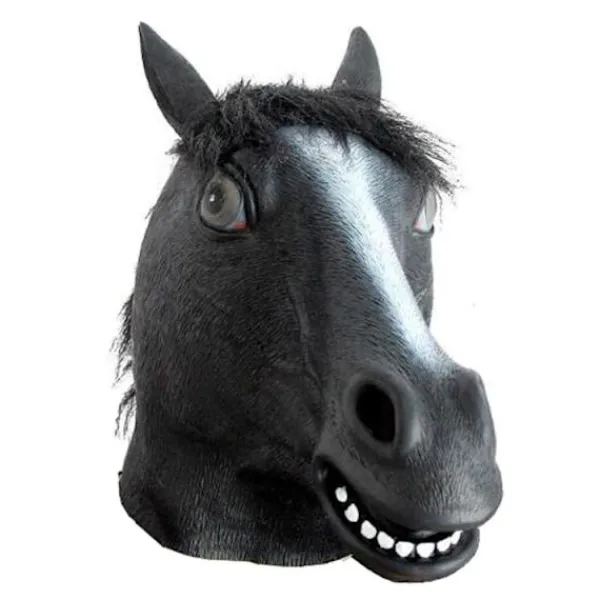 43x26cm, Hästmask Party Klä Ut Häst Huvud Latex Masker för Vuxna Män Maskerad> Masker