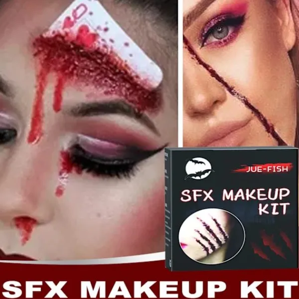【xj】Halloween kosmetisk väska simulering plasma hudvax formning ärr vatten sår smink halloween accessoarer> Smink