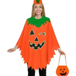 Yezmo Pumpa Tillbehör, för Halloween med Godisväska och Hårband för Vuxna Kvinnor och Män, Cosplay för Vuxna Kvinnor> Dräkter