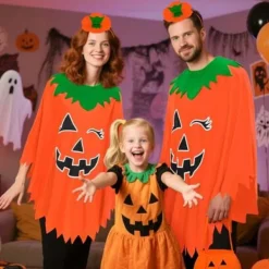 Yezmo Uppblåsbar Poncho-dräkt med Självlysande Godisväska för Halloween[YDE]><noscript><img width=