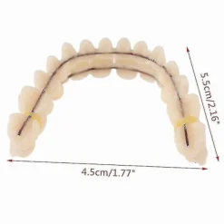 Yougang Boutique Smile Snap On Falska Tänder Övre Nedre Tandfasader Lösproteser Tandskydd Set_Speciella gåvor><noscript><img width=