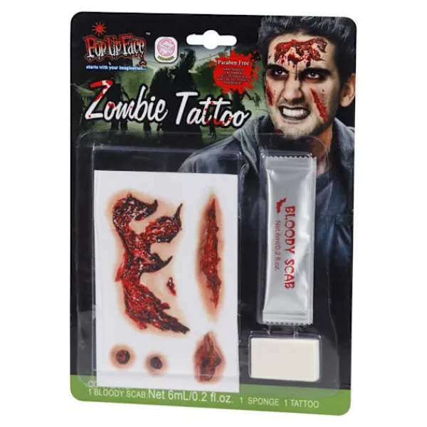 Leksaksaffären Zombie Tatueringar och blod> Smink
